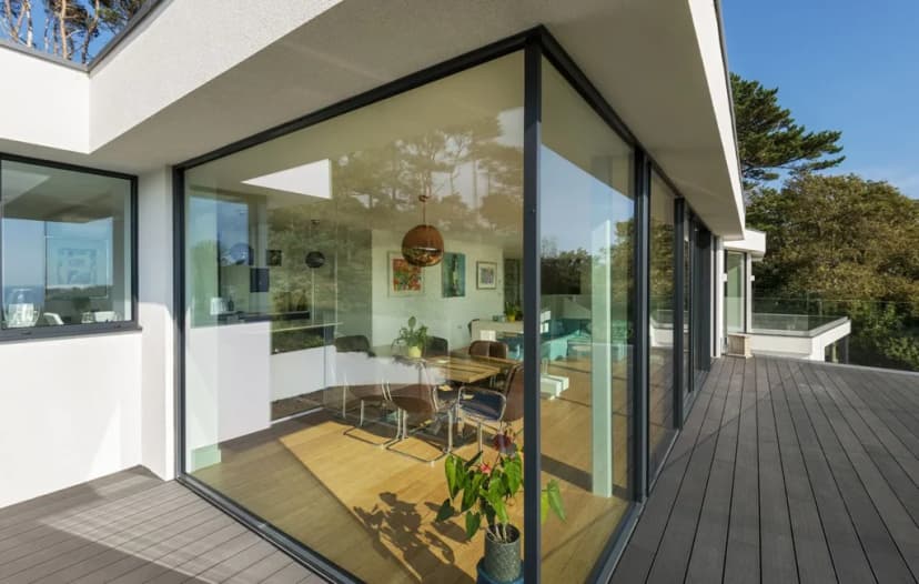 Privacy Sandblasted Glass
